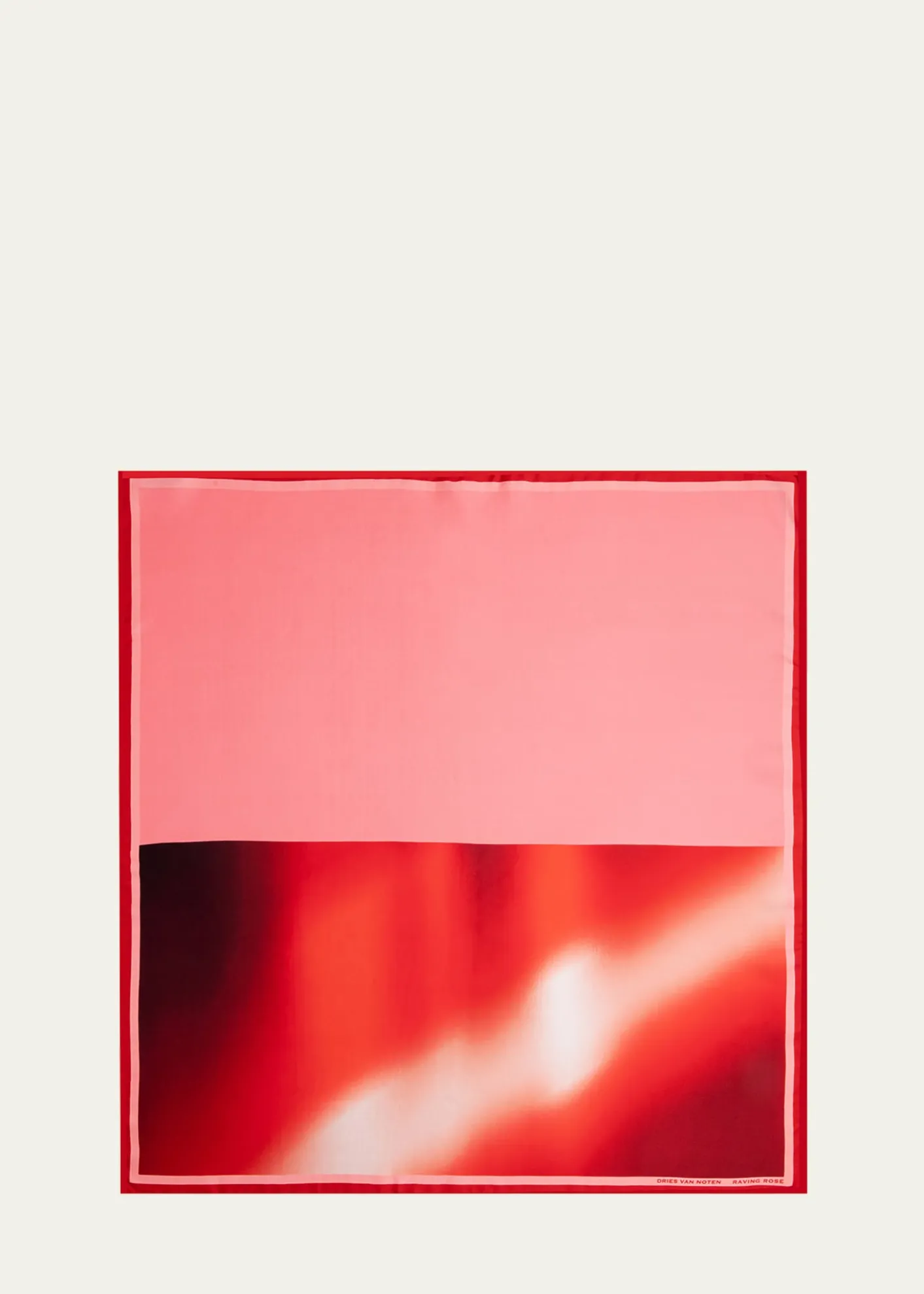 Dries Van NotenRaving Rose Silk Foulard