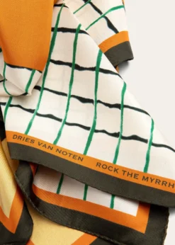 Dries Van NotenRock The Myrrh Silk Foulard