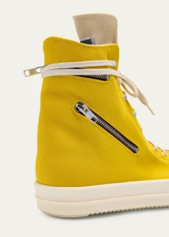 DRKSHDW RICK OWENSMen's Cargo Sneaks Denim High-Top Sneakers