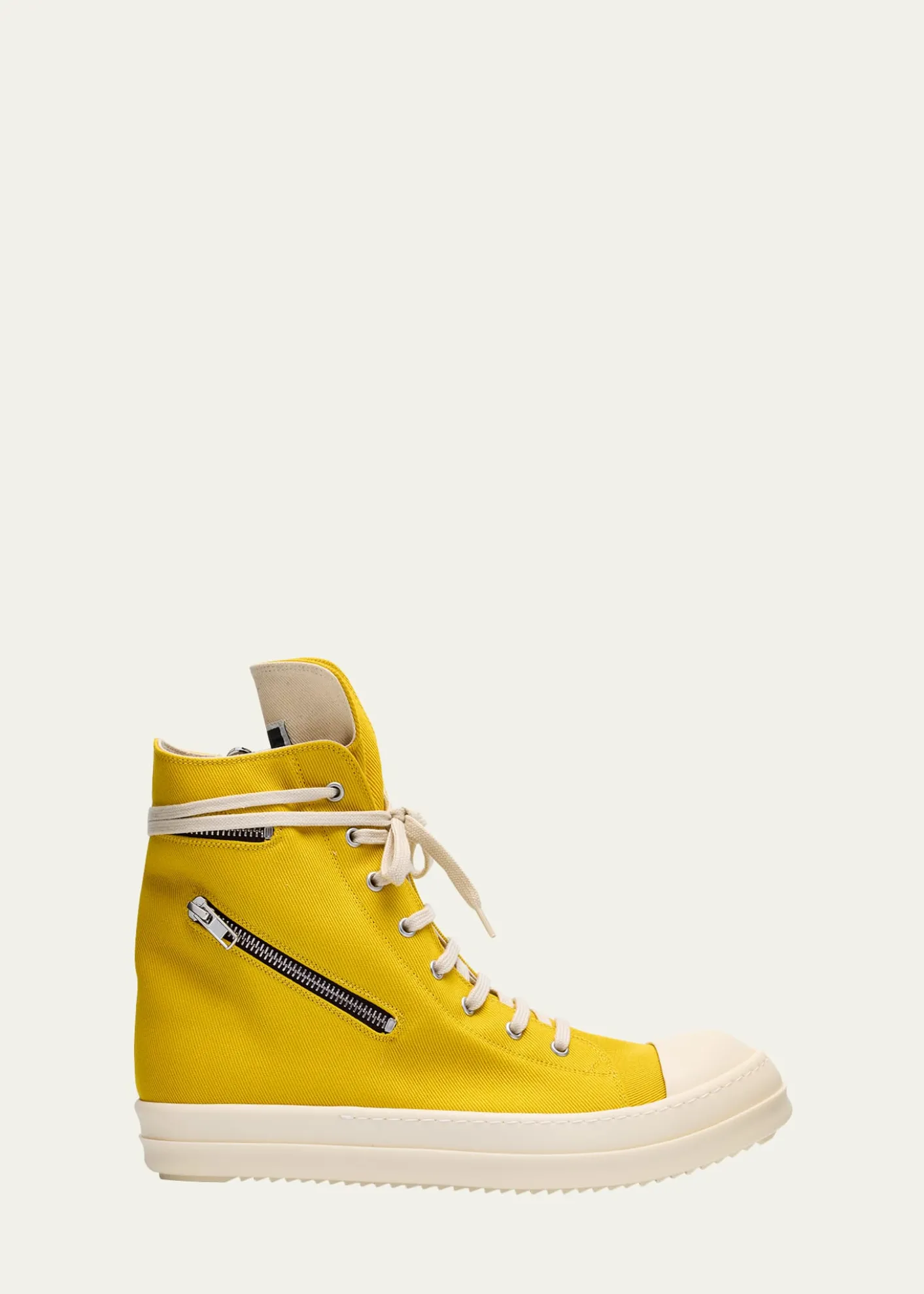 DRKSHDW RICK OWENSMen's Cargo Sneaks Denim High-Top Sneakers
