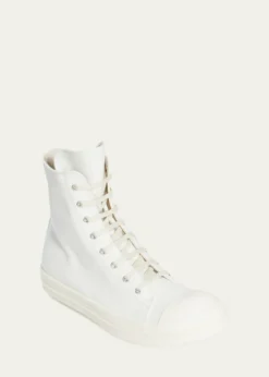 DRKSHDW RICK OWENSMen's Sneaks Cap-Toe Canvas High-Top Sneakers