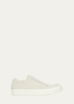 DRKSHDW RICK OWENSMen's Textile and Leather Vintage Sneaks