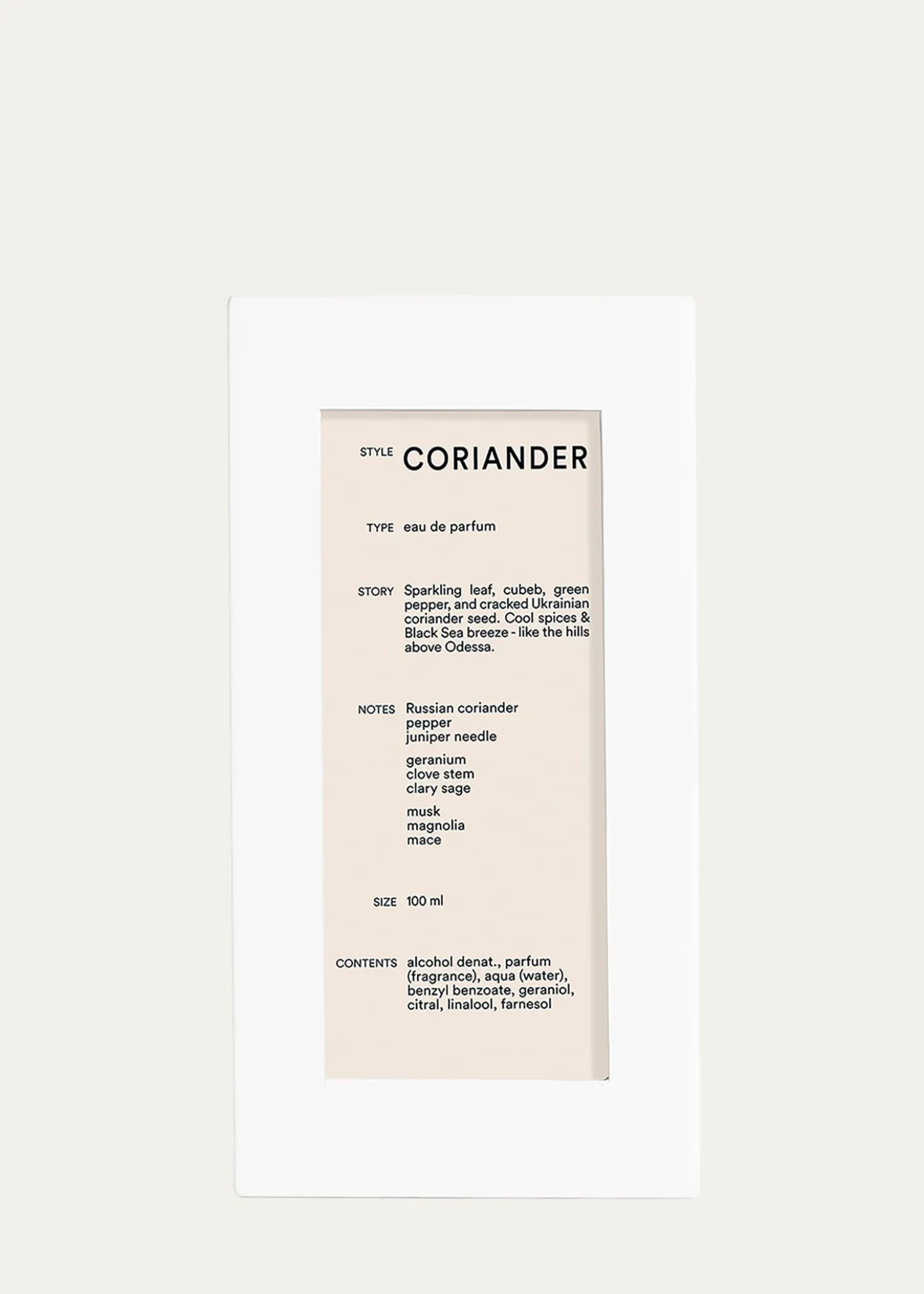 D.S. & DURGACoriander Eau de Parfum, 3.4 oz.