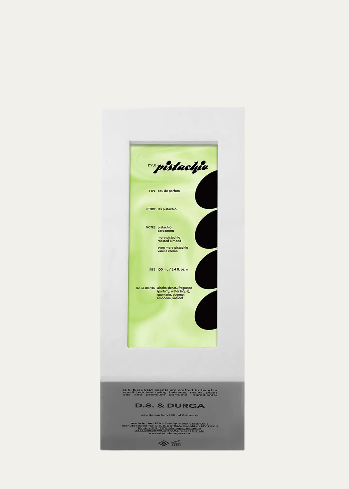 D.S. & DURGAPistachio Eau de Parfum, 3.4 oz.