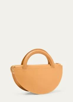 EILAFMedani XL Leather & Straw Top-Handle Bag