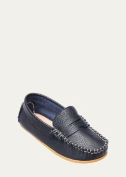 ElephantitoBoy's Alex Leather Driver Loafers, Baby