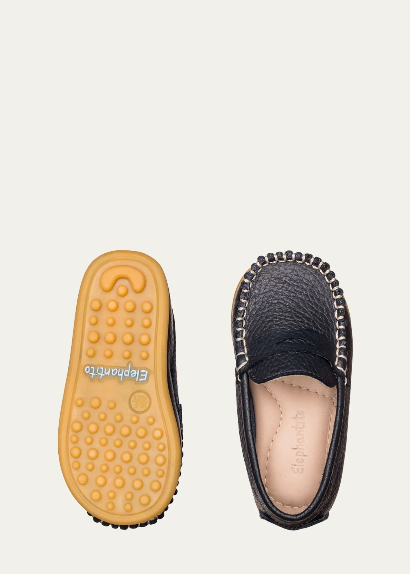 ElephantitoBoy's Alex Leather Driver Loafers, Baby