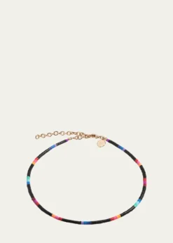 Elsie FriedaLouise Choker with 3mm Heishi Beads