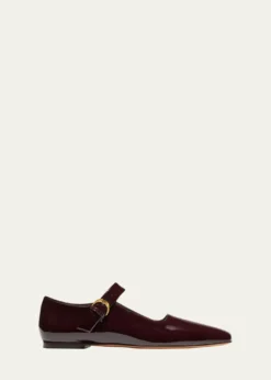 Emme ParsonsTramonto Croc-Embossed Leather Ballerina Flats