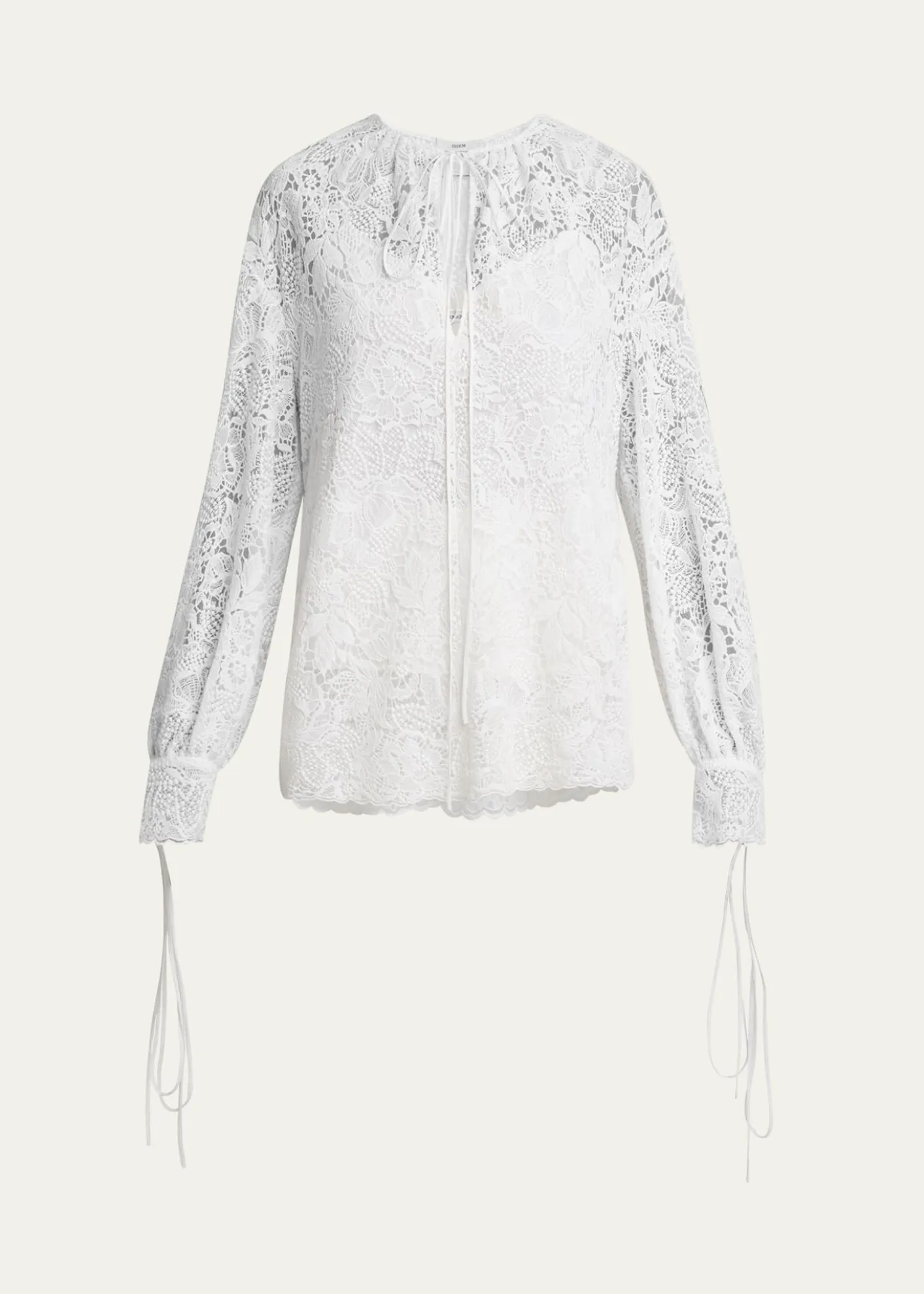 ErdemFloral Lace Drawstring Blouse