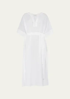 EresBibi Belted Kaftan Maxi Dress