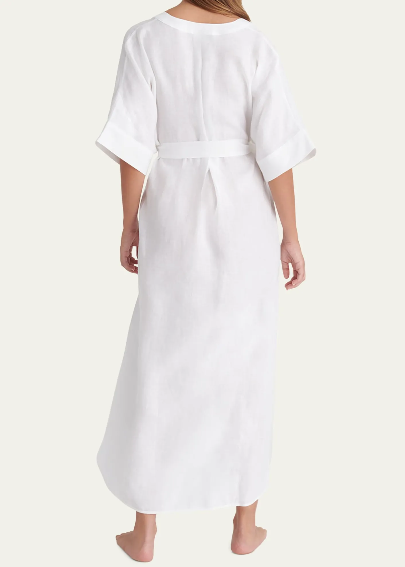 EresBibi Belted Kaftan Maxi Dress