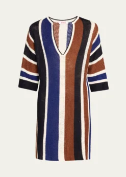 EresDiego Striped Knit Mini Dress