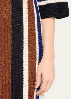 EresDiego Striped Knit Mini Dress
