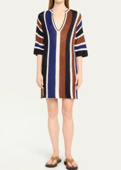 EresDiego Striped Knit Mini Dress