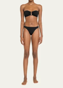 EresFripon Solid Low-Rise Hipster Bikini Bottoms