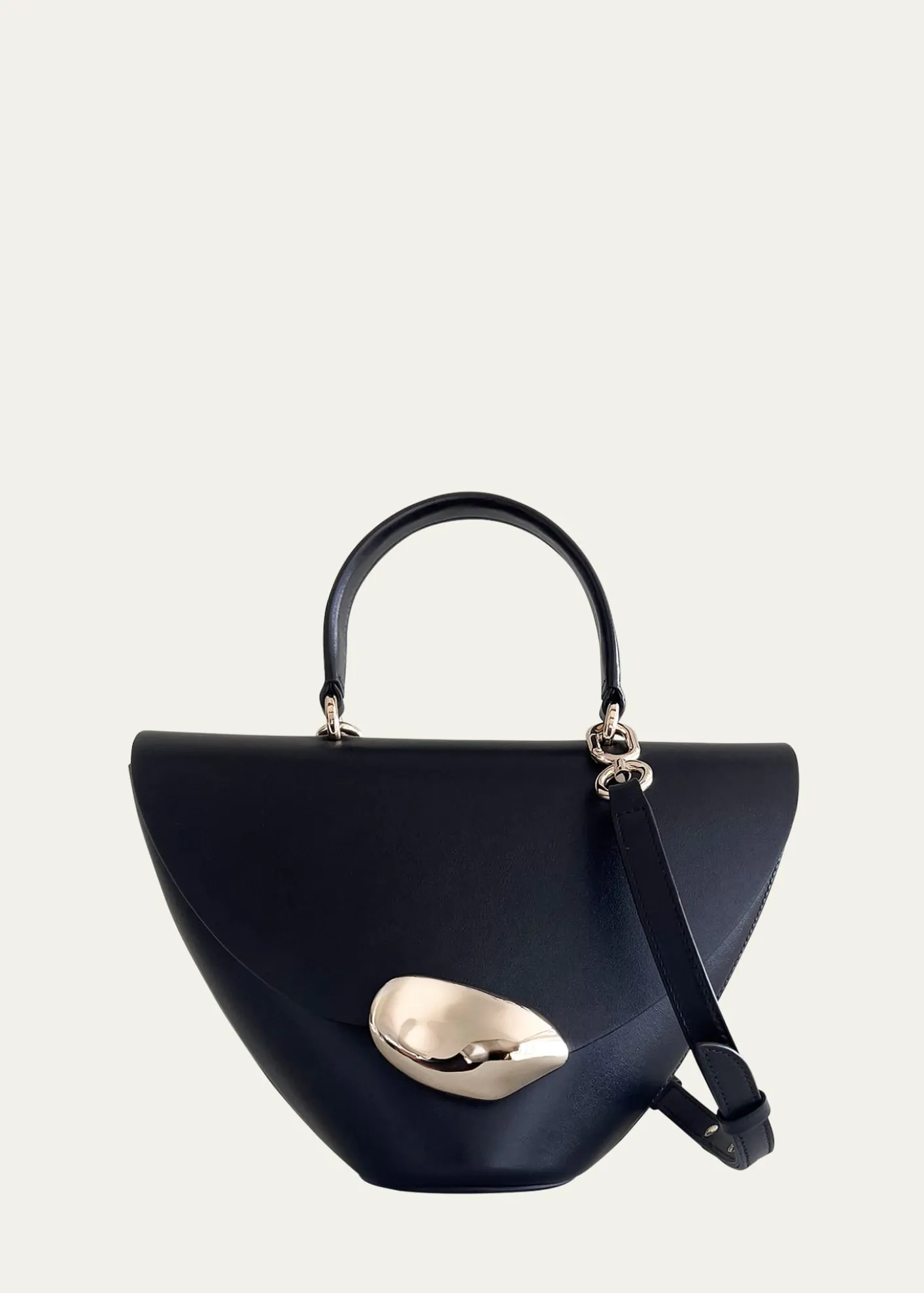 ESHA SONIOrb Flap Leather Top-Handle Bag
