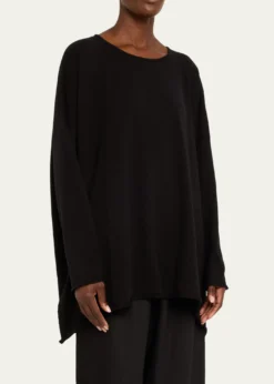 EskandarA-Line Bateau Neck Cashmere Sweater