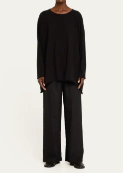 EskandarA-Line Bateau Neck Cashmere Sweater