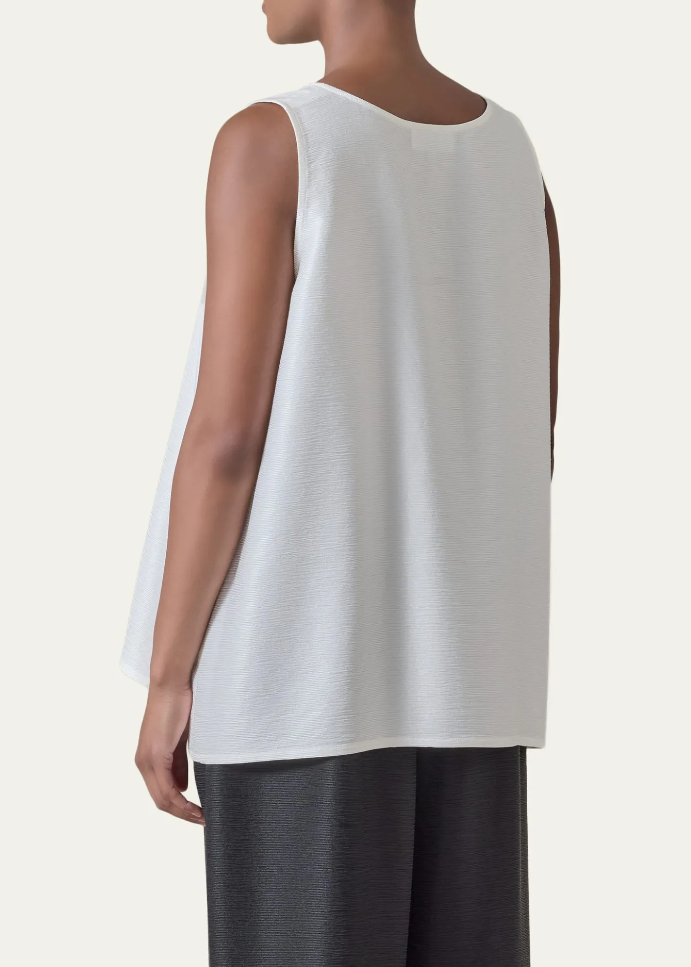 EskandarA-Line Shimmer Silk Shell