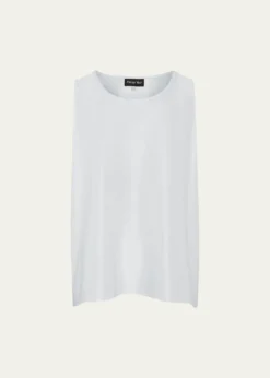 EskandarA-Line Shimmer Silk Shell