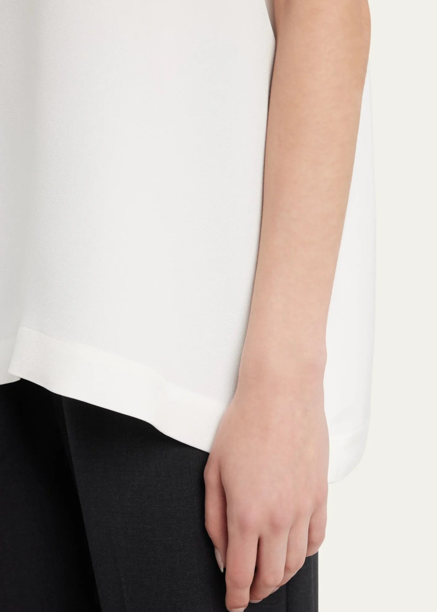 EskandarA-Line Silk Shell