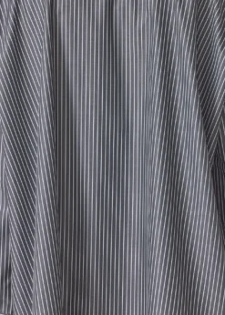 EskandarA-Line Striped Cotton Shirt