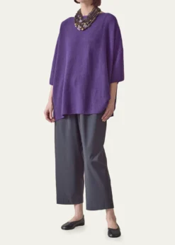 EskandarBateau-Neck Moss Stitch Cashmere Sweater