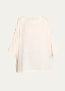 EskandarBateau Neck Tunic (Long Length)