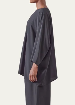 EskandarBoat Neck Top (Long Length)