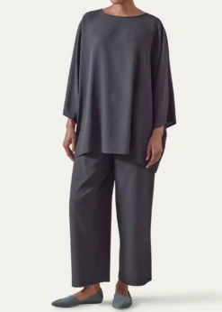 EskandarBoat Neck Top (Long Length)
