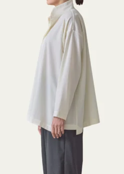 EskandarCotton Slim A-Line Shirt