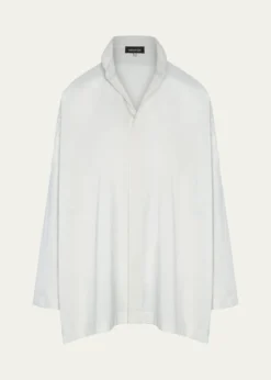 EskandarCotton Slim A-Line Shirt