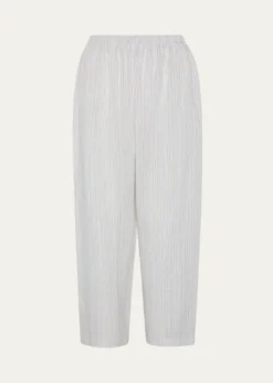 EskandarMetallic Linen Japanese Trousers