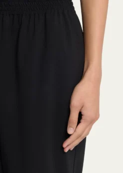 EskandarNarrow Elastic Waist Wool Trousers