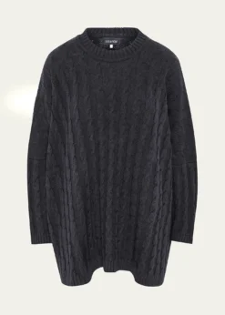 EskandarRound Neck Sweater - Long Length