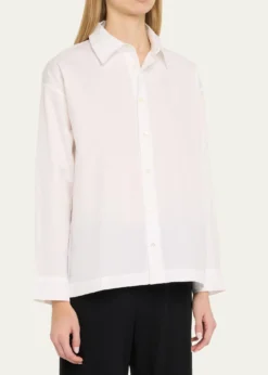 EskandarSlim Shirt with Collar (Regular Length)