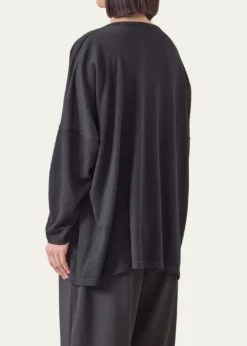EskandarUltrafine Cashmere Wide Round-Neck Sweater (Mid Plus Length)