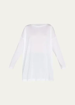 EskandarUltra-Light Cotton Long-Sleeve T-Shirt (One Size)