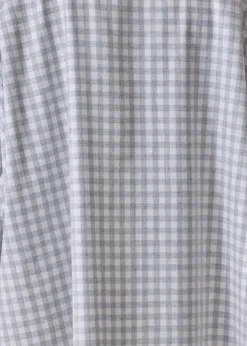 EskandarWide Brushed Gingham Cotton Shirt
