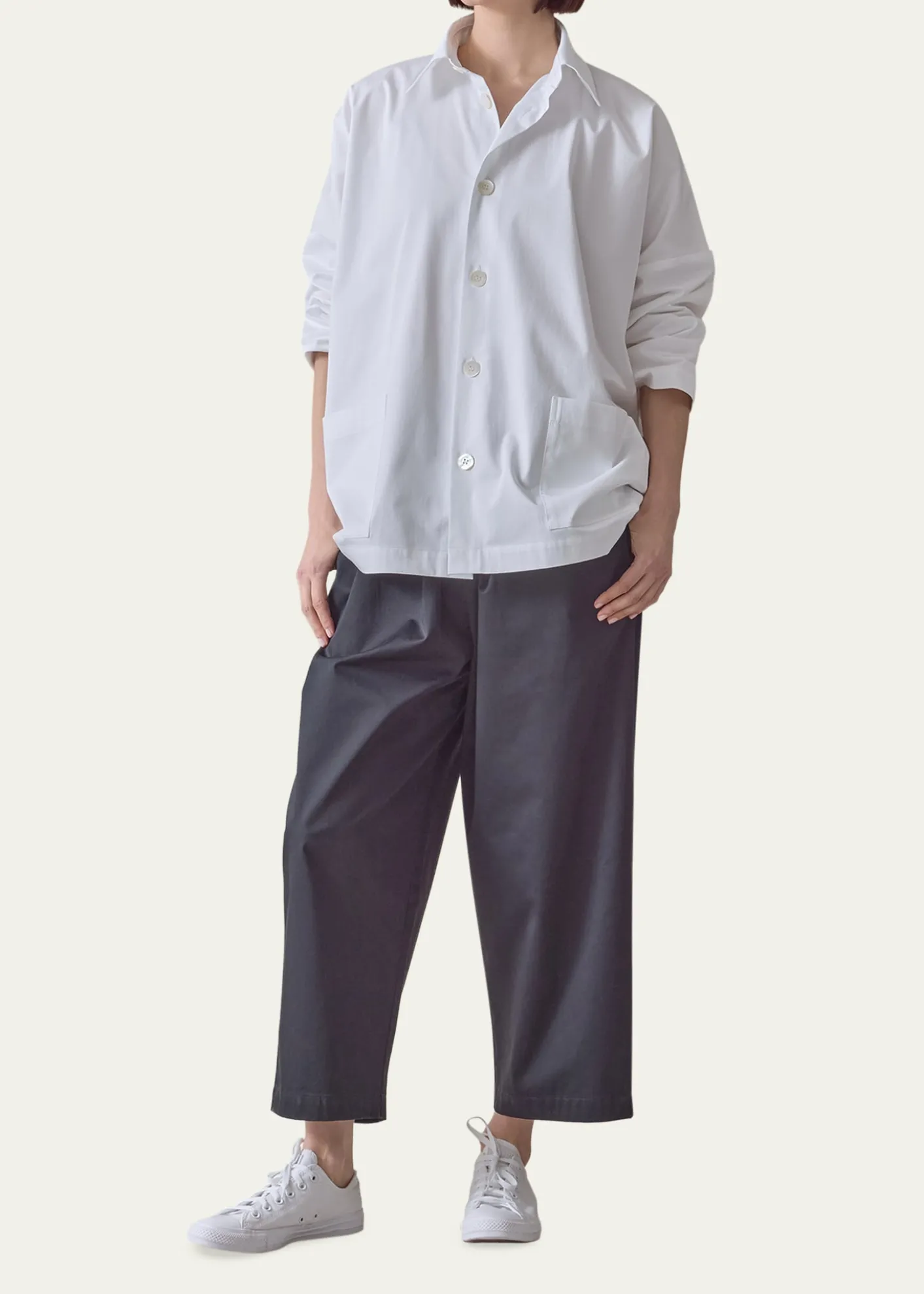 EskandarWide Button-Down Shirt