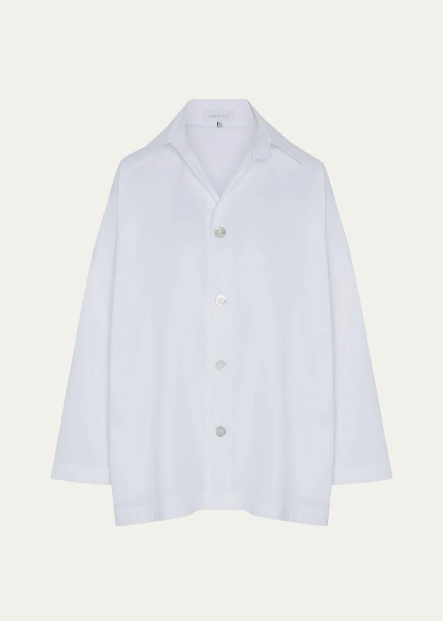 EskandarWide Button-Down Shirt