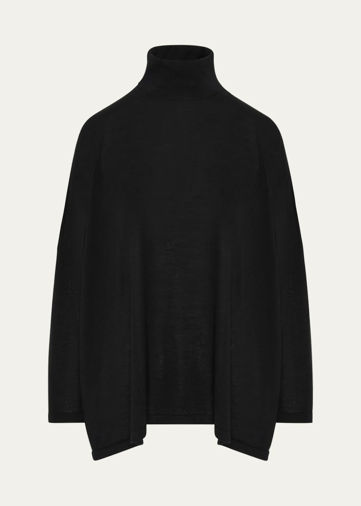 EskandarWide Scrunch Neck Top (Mid Plus Length)