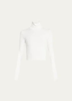 EterneCropped Fitted Turtleneck Top