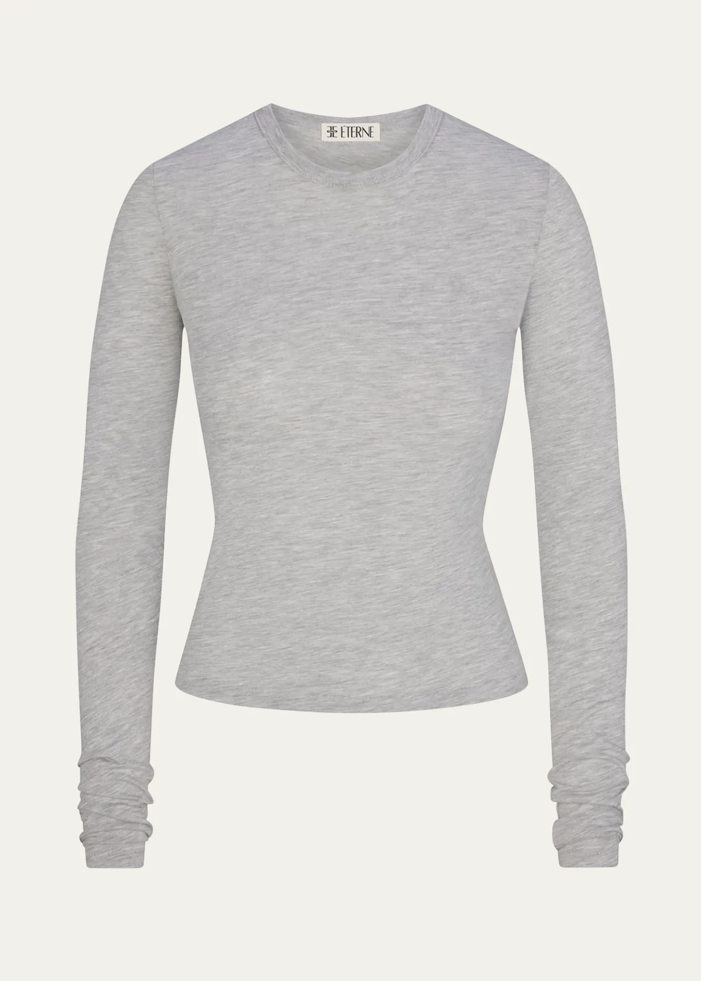 EterneFitted Crewneck Long-Sleeve T-Shirt