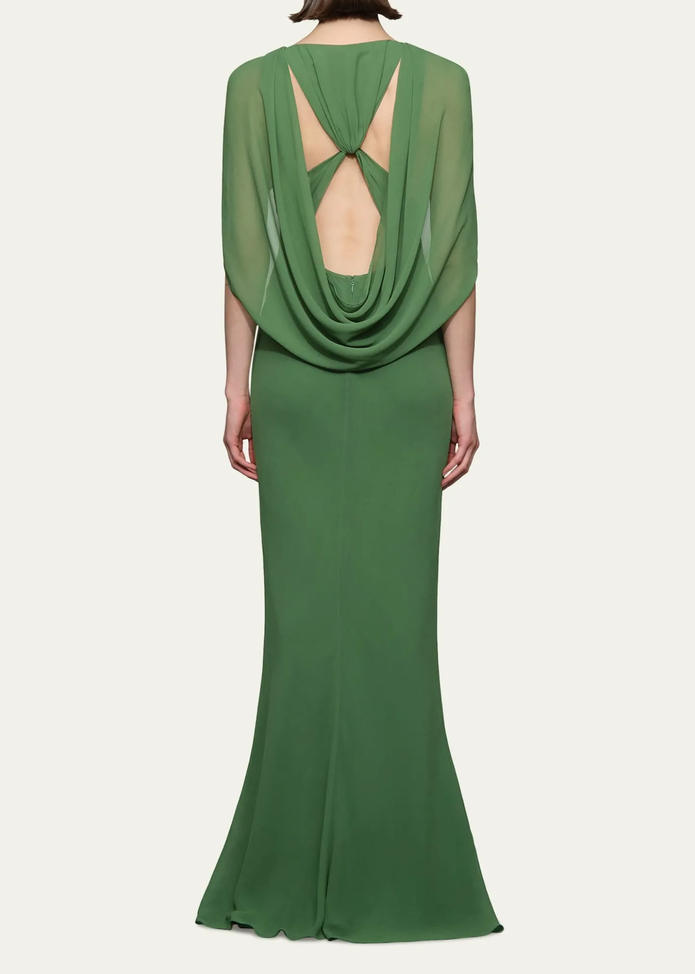 Et OchsReese Draped Cutout Mermaid Gown