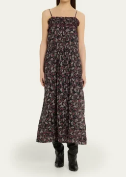 Etoile Isabel MarantDemy Floral Cotton Slipdress
