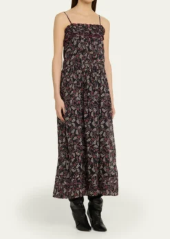 Etoile Isabel MarantDemy Floral Cotton Slipdress