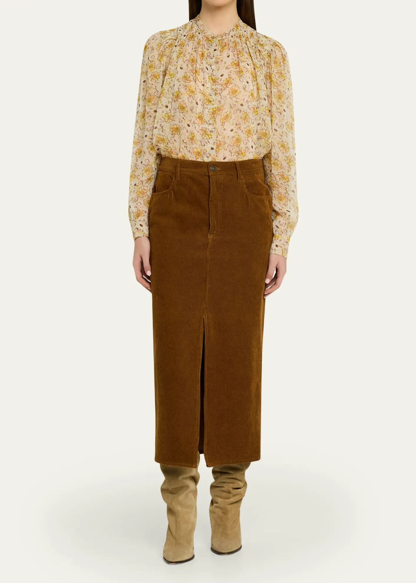 Etoile Isabel MarantFlorine Floral Georgette Blouse
