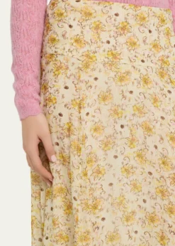 Etoile Isabel MarantFran Floral Georgette Maxi Skirt